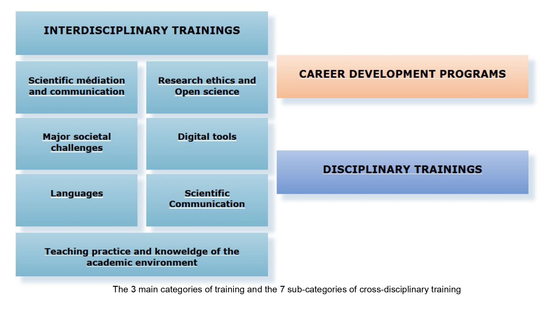 The 3 main categories of training and the 7 sub-categories of cross-disciplinary training_page-0001
